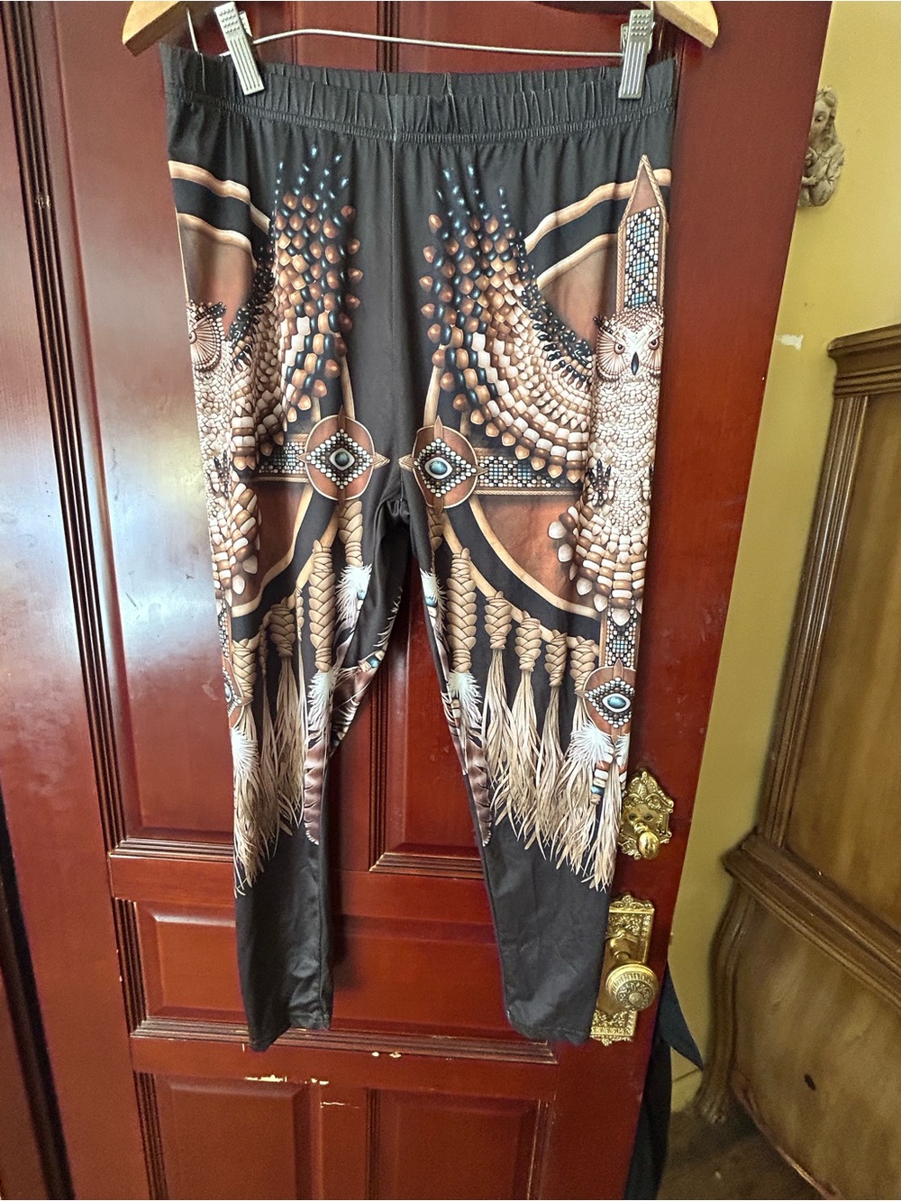 Dreamcatcher owl western legging plus size 1 x